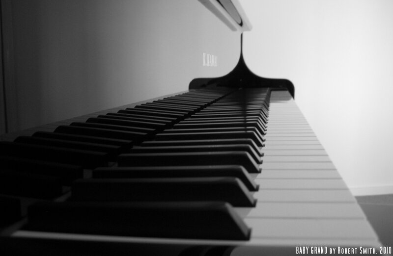 Baby Grand Piano Close-Up