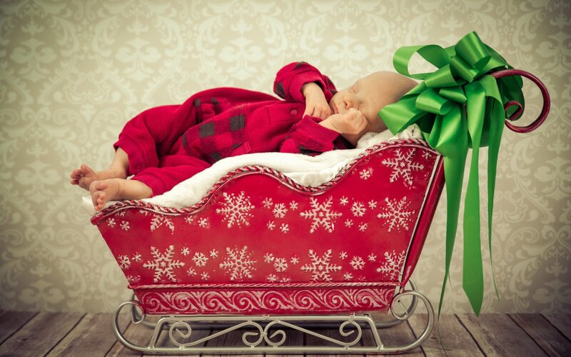 Baby in a Sleigh