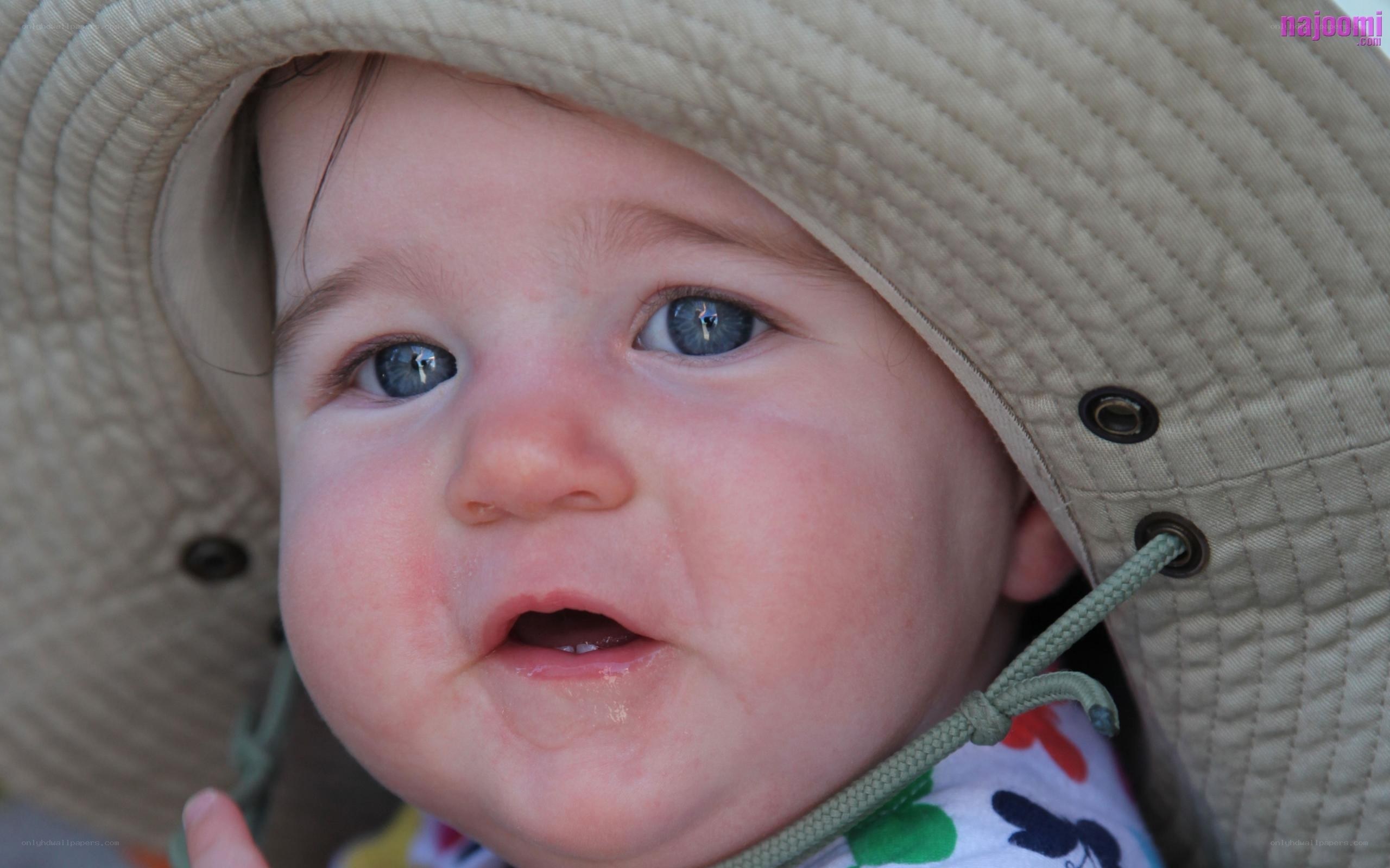 Baby in a sun hat