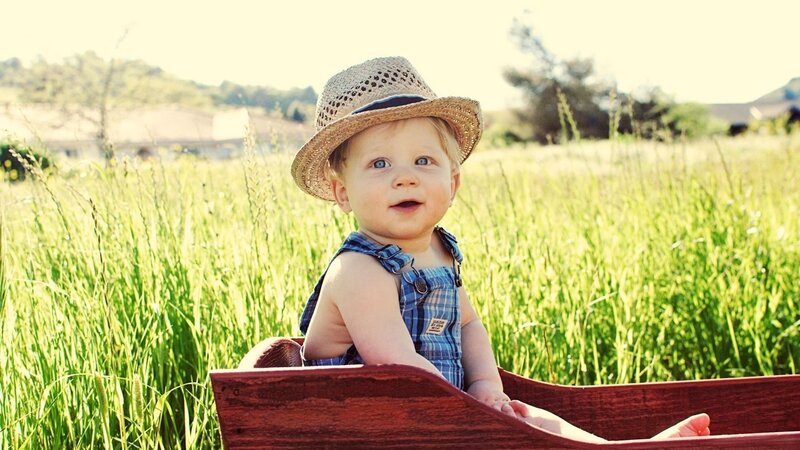 Baby in a Wagon
