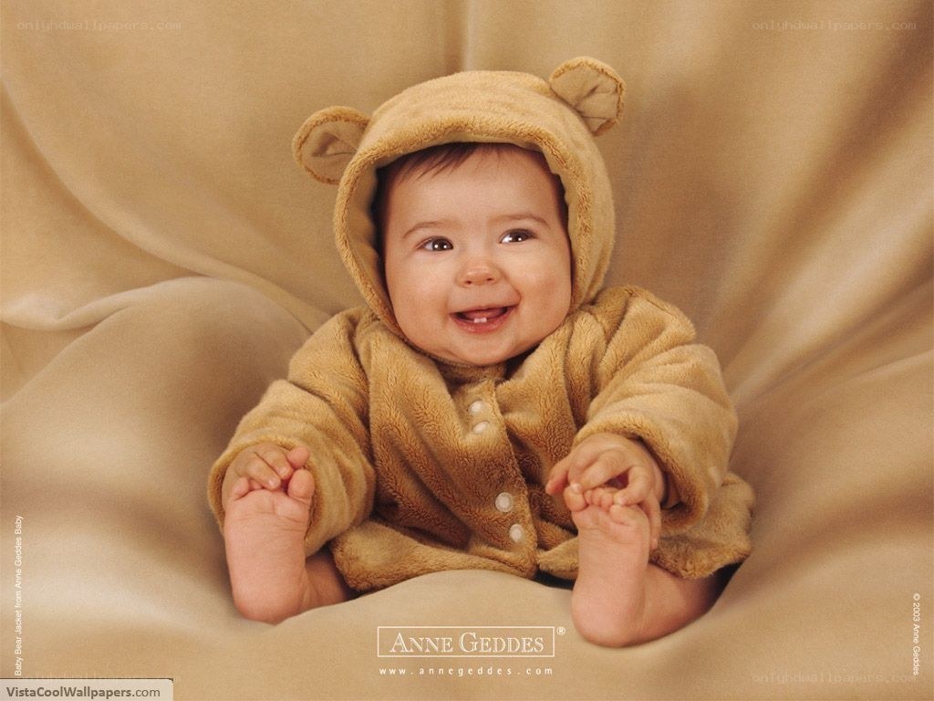 Baby in bear costume