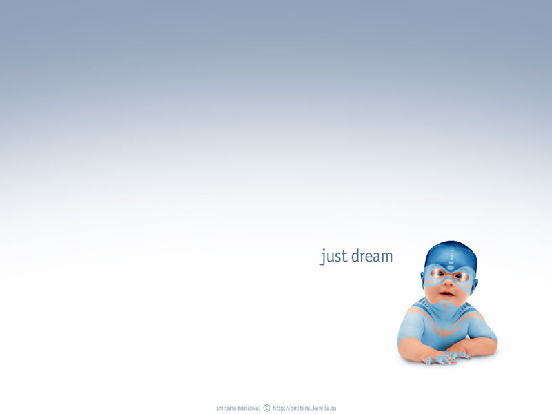 Baby in Blue Costume — Dreamy