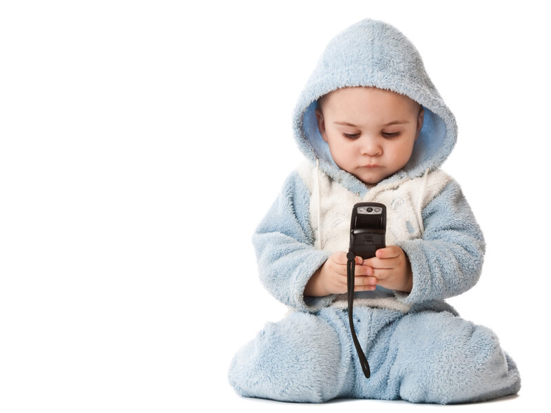 Baby in Blue Onesie — Neutral