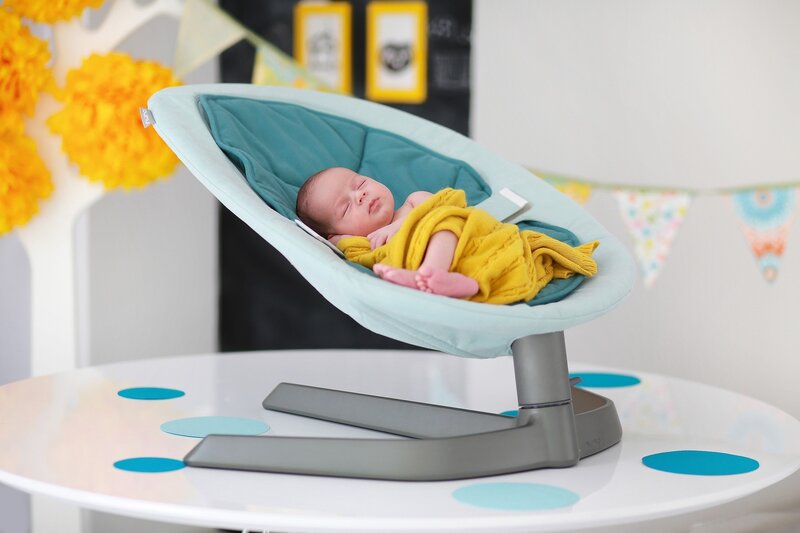 Baby in Bouncer Seat