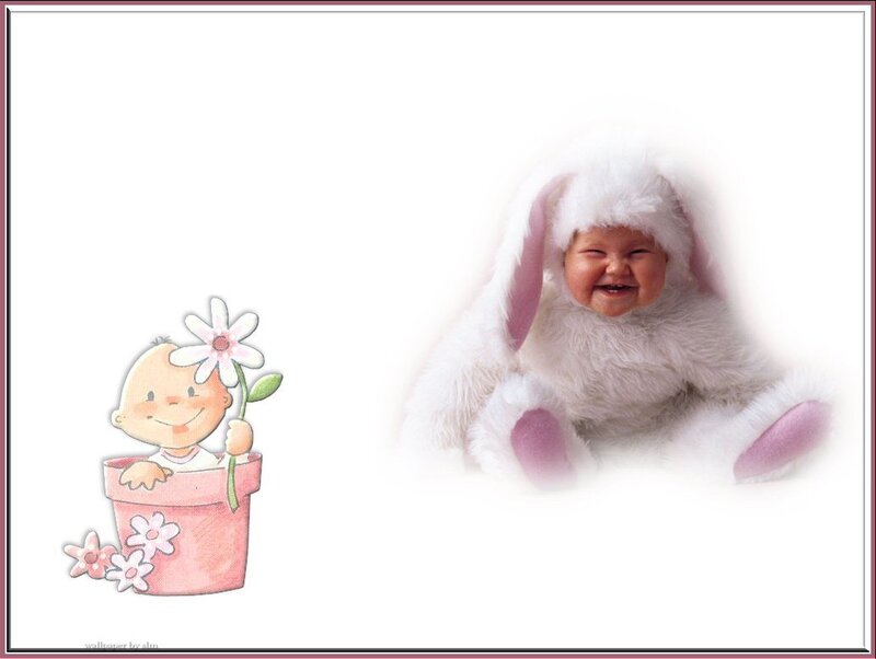 Baby in bunny costume