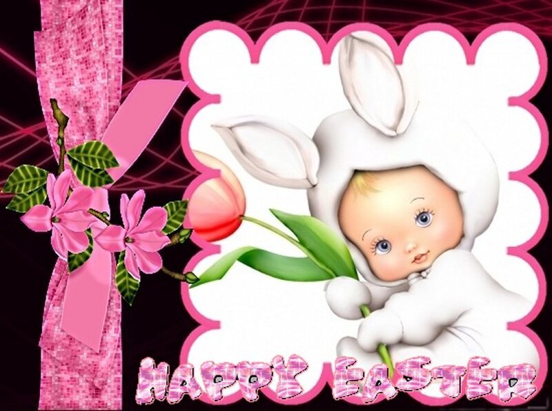 Baby in Bunny Costume — Pink, Festive