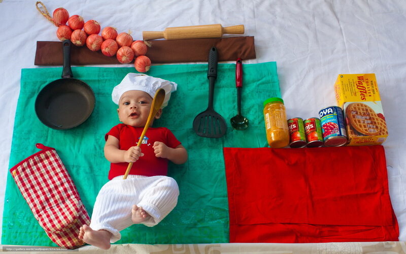 Baby in Chef Costume