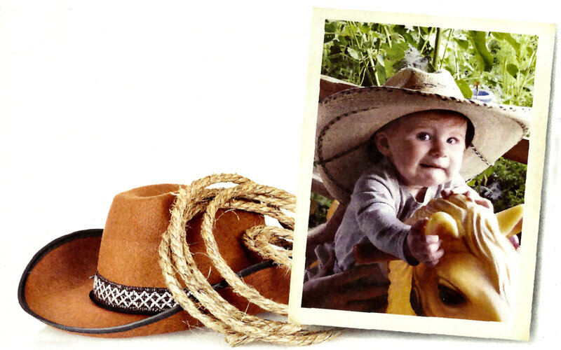 Baby in Cowboy Hat — Brown