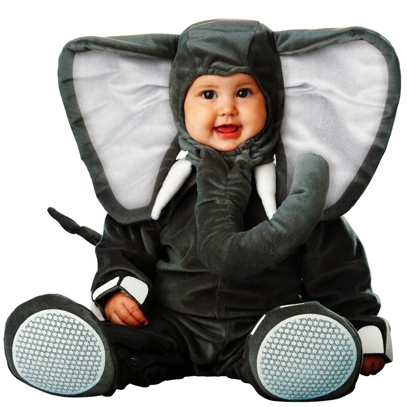 baby in elephant costume