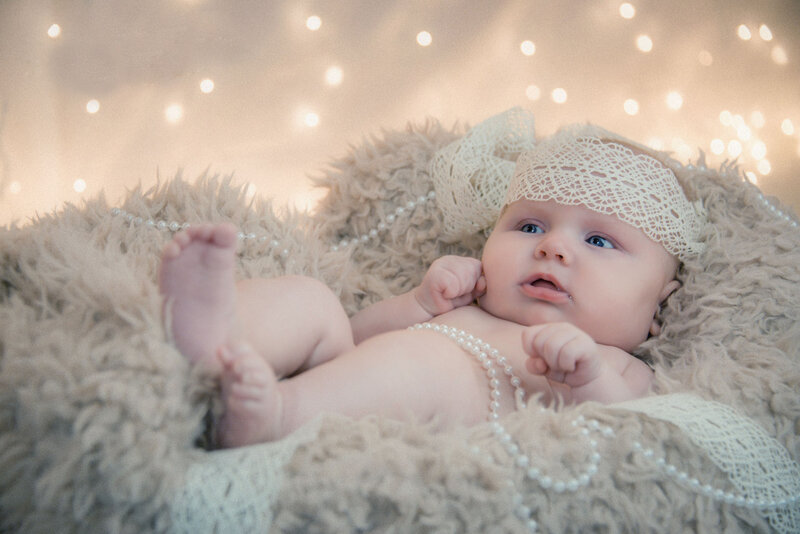 Baby in Fluffy Blanket — Beige