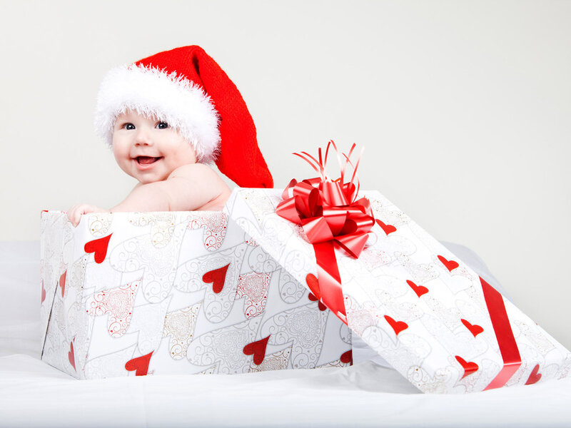 Baby in Gift Box