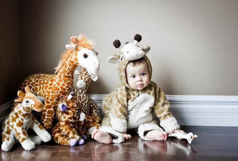 Baby in Giraffe Costume