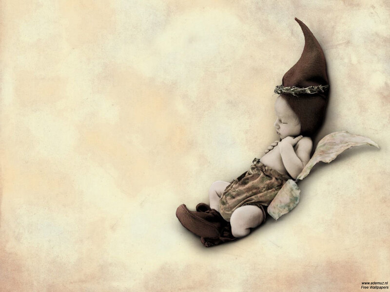 Baby in gnome costume