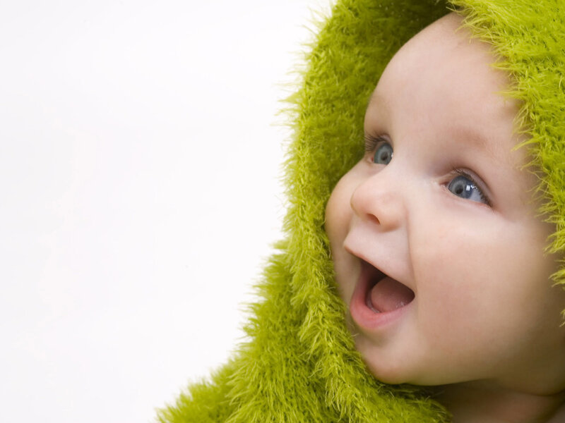 Baby in Green Hood — Curious