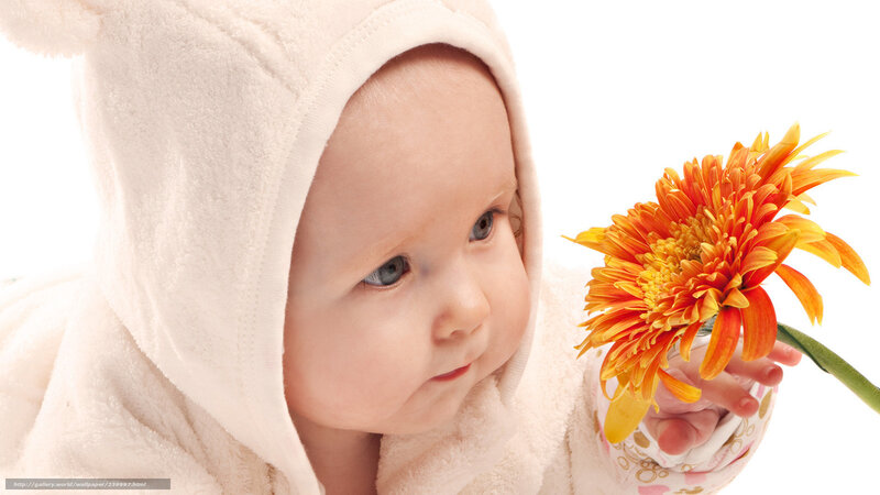 Baby in Hooded Robe — White