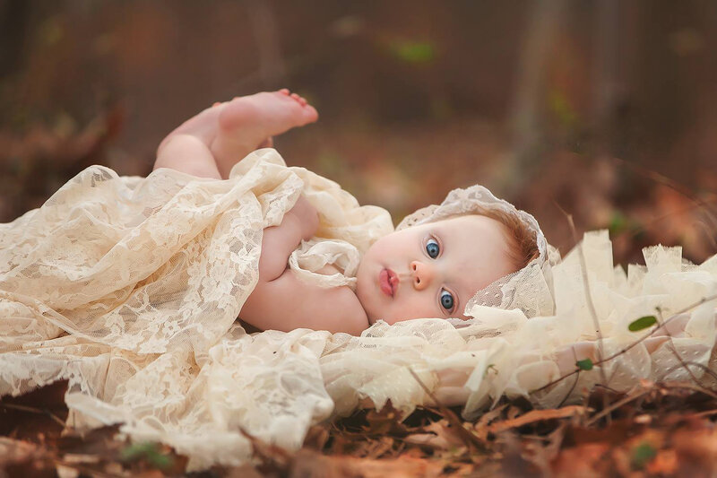 Baby in Lace Dress