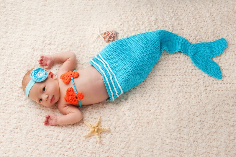 Baby in Mermaid Costume
