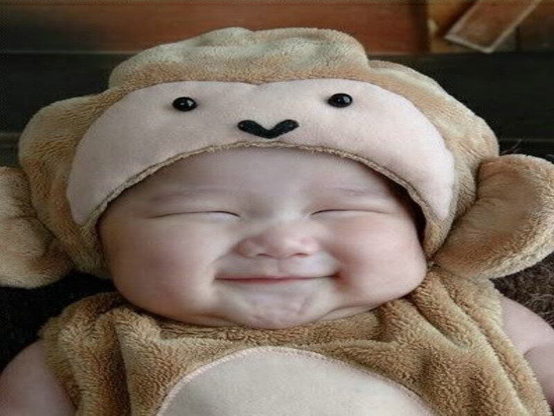Baby in Monkey Costume
