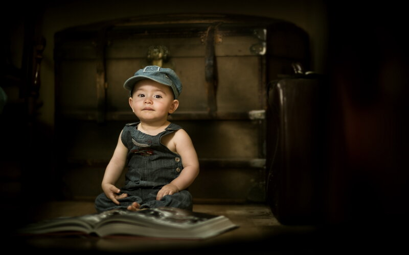 Baby in Overalls