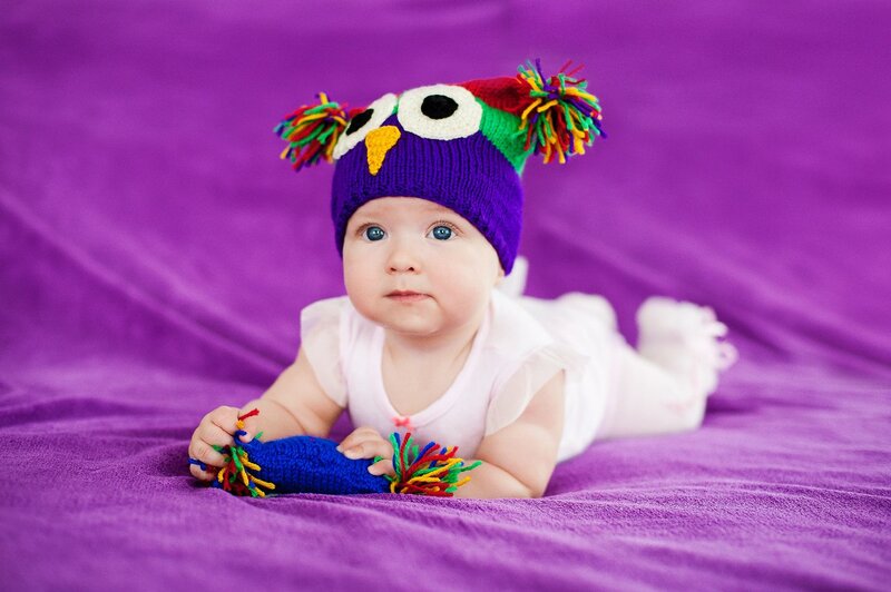 Baby in Owl Hat