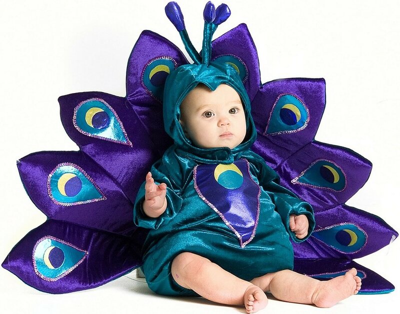Baby in Peacock Costume