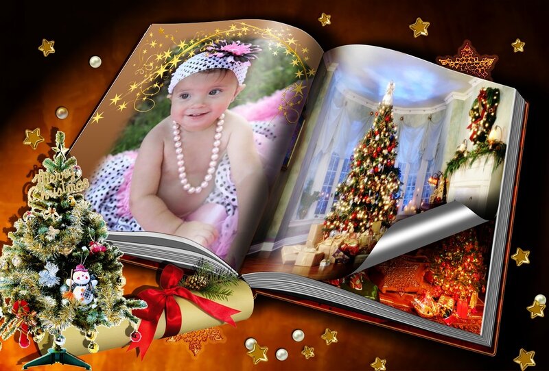 Baby in Photo Album