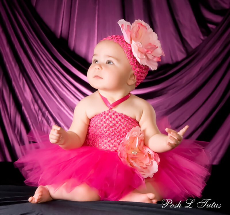 Baby in Pink Dress — Dramatic