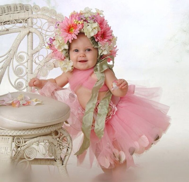 Baby in Pink Dress — Innocent