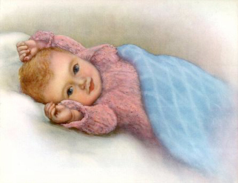 Baby in Pink Sweater — Calm