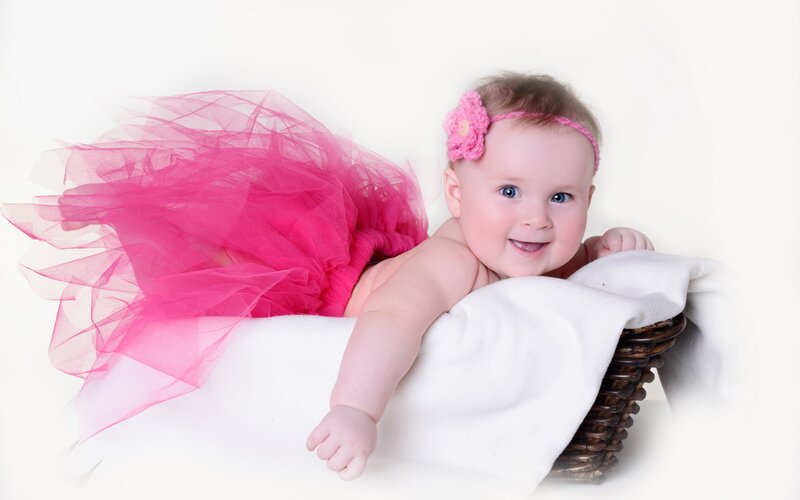 Baby in Pink Tutu — Happy