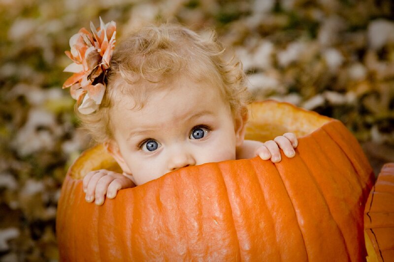 Baby in Pumpkin — Orange