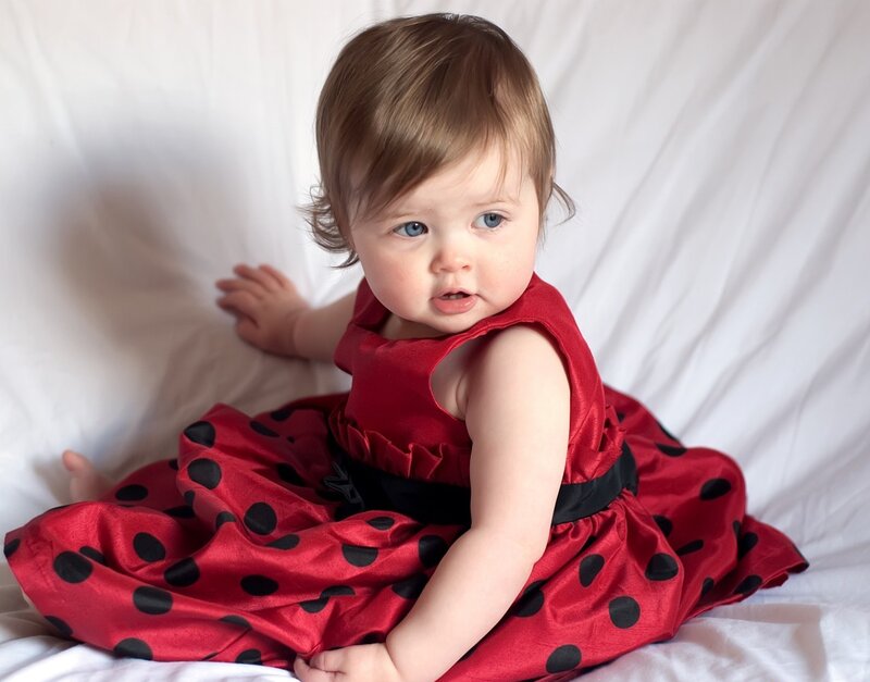 Baby in Red Dress
