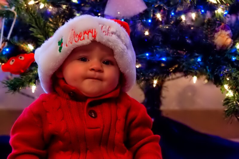 Baby in Red Sweater