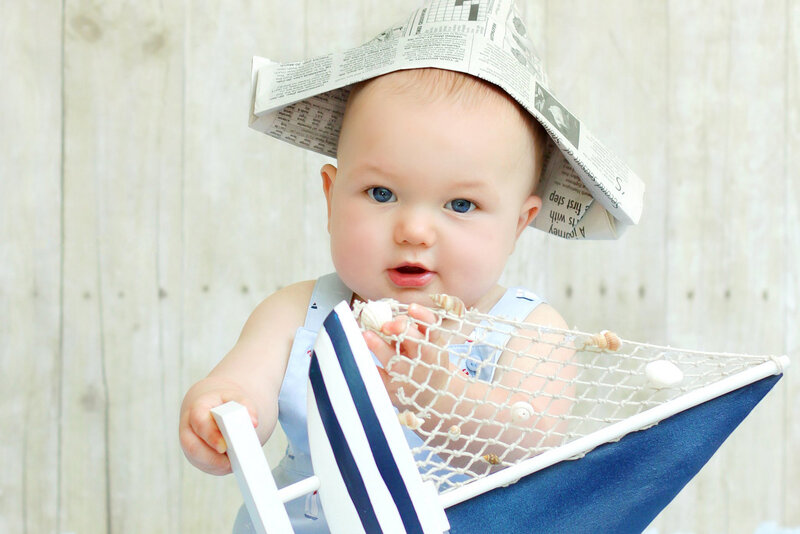 Baby in Sailor Outfit