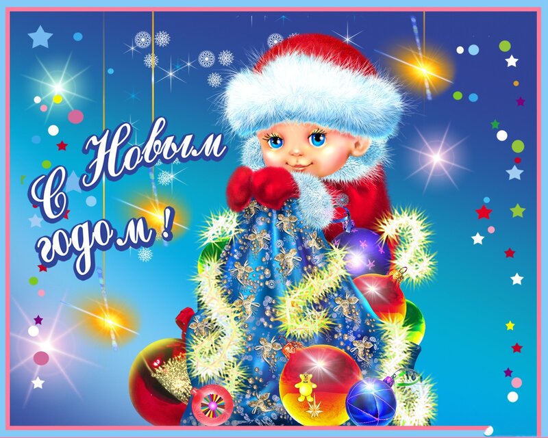 Baby in Santa Hat — Blue, Festive, Winter
