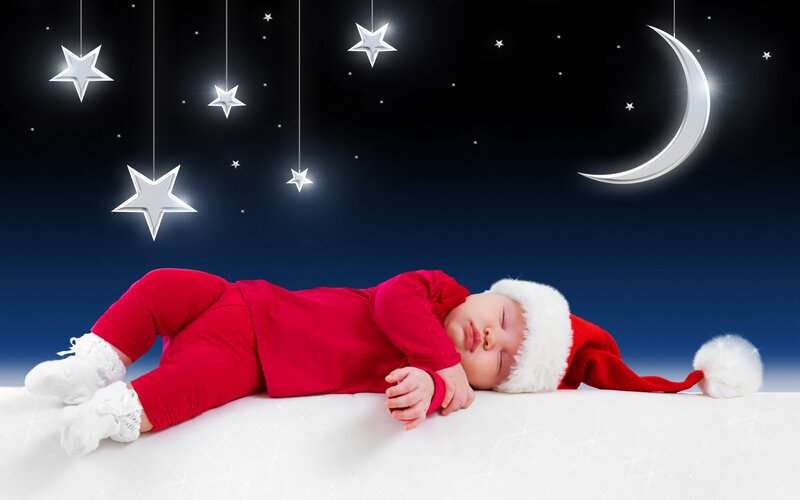 Baby in Santa Suit — Red
