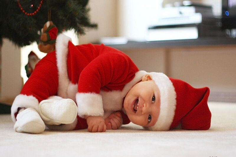 Baby in Santa Suit