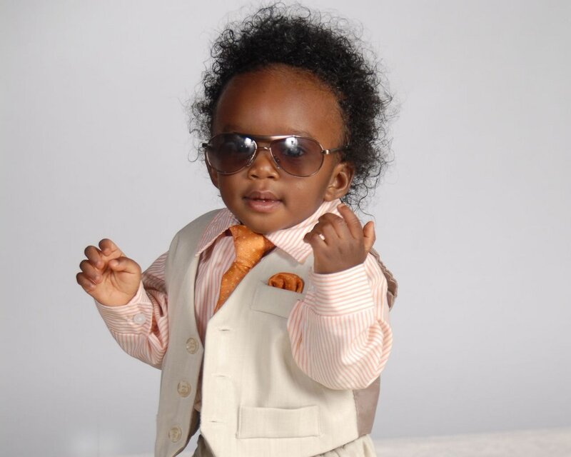 Baby in Suit and Sunglasses