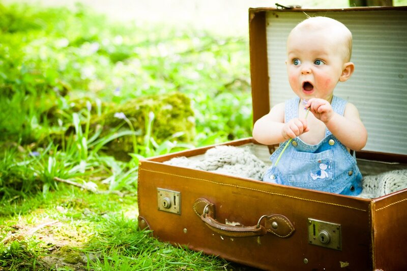 Baby in Suitcase