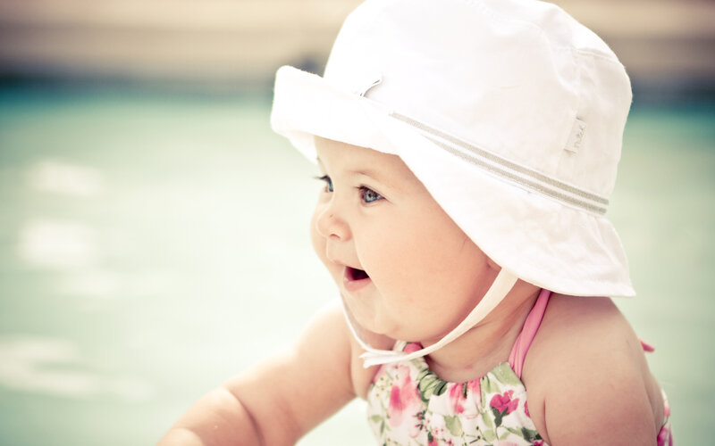 Baby in Sun Hat