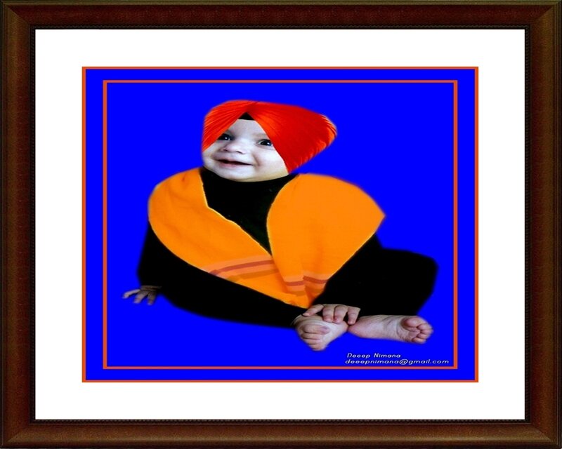 Baby in traditional attire