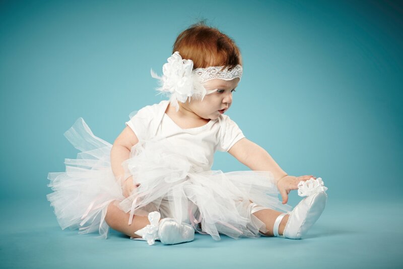 Baby in Tutu Dress