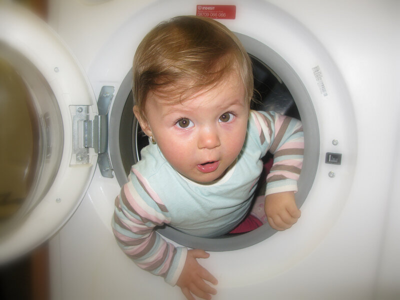 Baby in Washing Machine