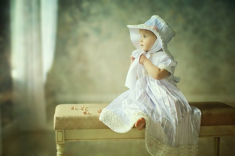 Baby in White Dress