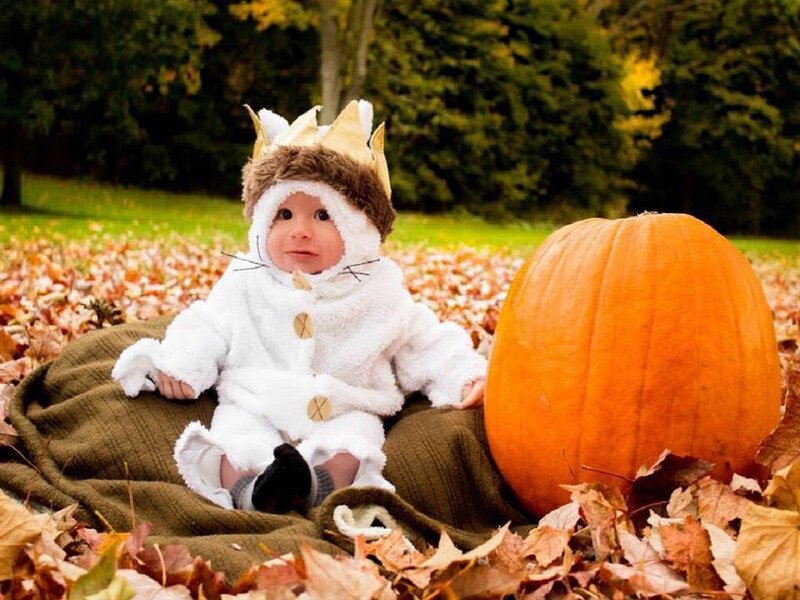 Baby in Wolf Costume