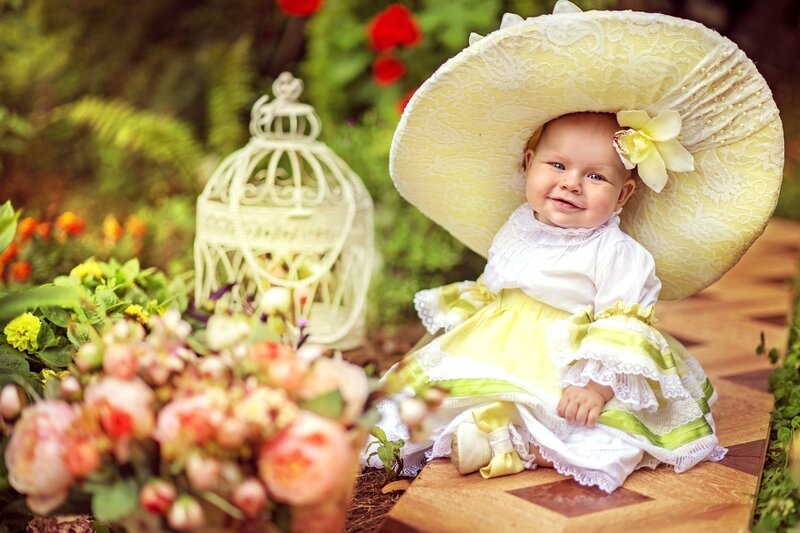 Baby in Yellow Dress