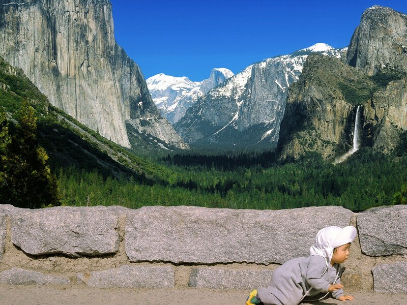 Baby in Yosemite Valley