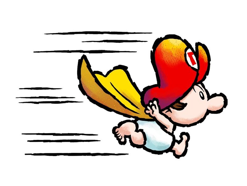 Baby Mario Flying
