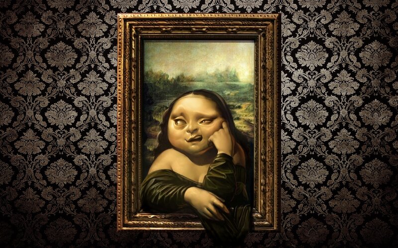 Baby Mona Lisa Painting