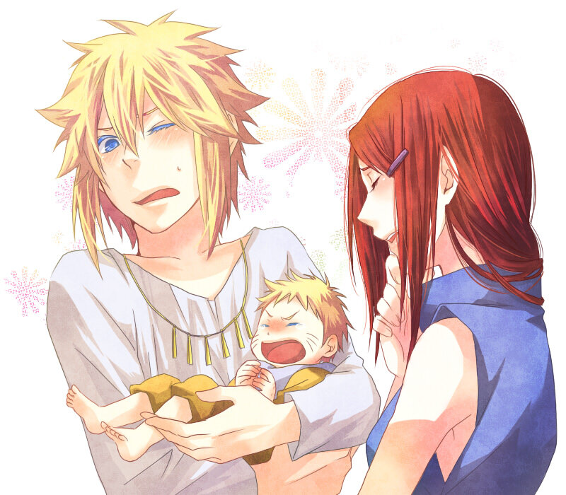 Baby Naruto with Parents
